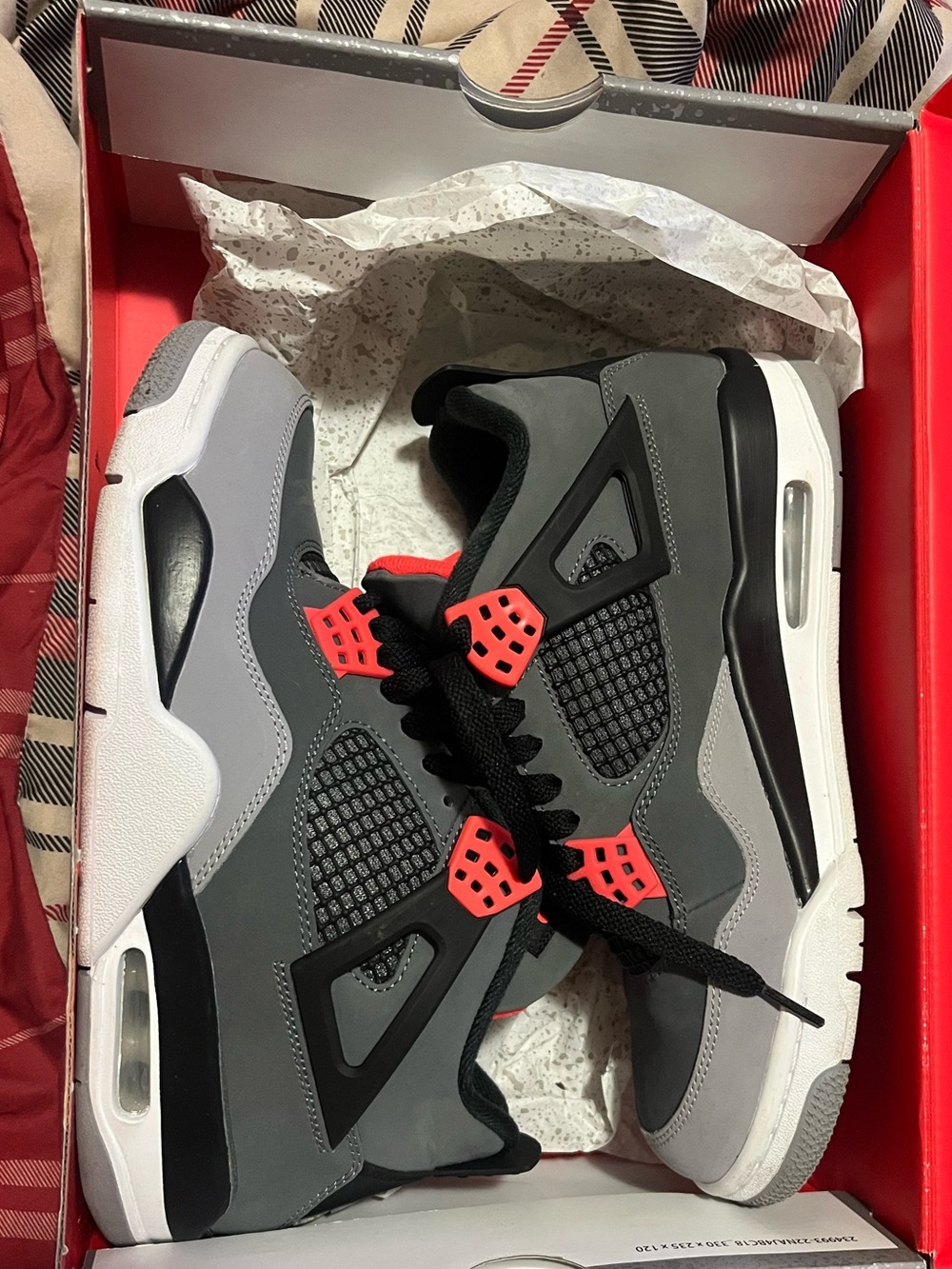 Jordan 4 grey infrareds